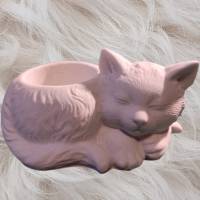 Keramik Katze Blumenübertopf Bild 6