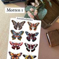 Motten Schmetterlinge, Falter Schmetterlinge Sticker Bild 1