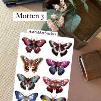 Motten Schmetterlinge, Falter Schmetterlinge Sticker Bild 3