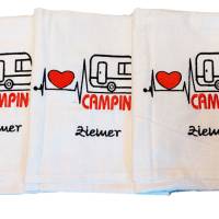 Geschirrhandtuch, Handtuch Geschenk, personalisierte Wohnmobil Wohnwagen Camping Bild 1