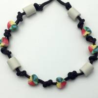 EM Keramik Halsband, Halskette, Schmuckband, Armband für Hund und Mensch - Colorful Heart Bild 1