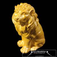 Keramik Löwe Marion ganz in Gold Bild 1