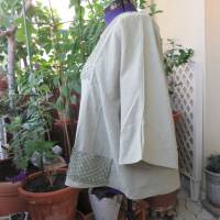 Damen Bluse/Tunika für die Größe 54, Jadegrün, mit Netz und Paietten. Bild 2