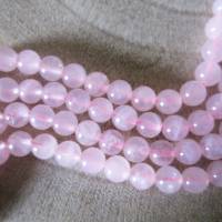 natürliche Rosenquarz Perlen 8 mm ein Strang Bild 3