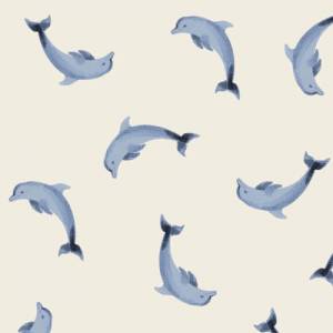 ab 50cm Jersey Delfine Watercolor - Meerestiere Aquarell Druckstoff Bild 1