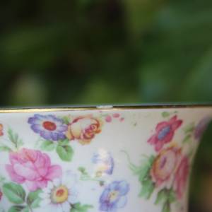 2 angeschlagene Teetassen DORSET mit Blumendekor Keramik  ERPHILA Cheery Chinz Germany 20er 30er Jahre Bild 5