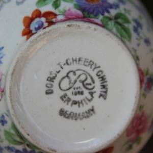 2 angeschlagene Teetassen DORSET mit Blumendekor Keramik  ERPHILA Cheery Chinz Germany 20er 30er Jahre Bild 7