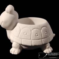 Keramik Schildkröte Blumentopf / Teelichthalter Bild 2