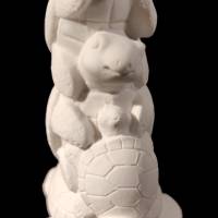 Familie Schildkröte aus Keramik Bild 1
