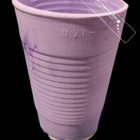 Teelichthalter in Plastikbecher Optik aus Keramik Bild 5