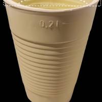 Teelichthalter in Plastikbecher Optik aus Keramik Bild 9