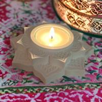 Lotus Teelichthalter Silikonform, Kerzenständer Gießform, Kerzenhalter Raysinform Betonform Tonform, Epoxidharzform DIY Bild 9