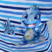 Bügelbild Dino Boy Blau mit Stern Bild 4
