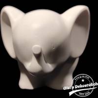 Keramik Elefant Blumentopf / Teelichthalter Bild 1