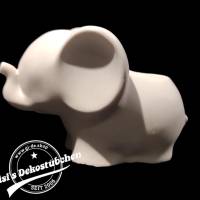 Keramik Elefant Blumentopf / Teelichthalter Bild 2