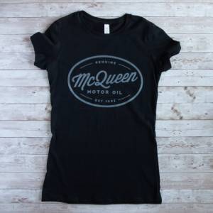 Damen T-Shirt in schwarz vintage Damen T-Shirt  T-Shirt für Frauen Retro-Style Bild 1