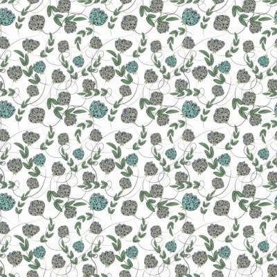 10 Bogen Geschenkpapier Floralie, mit Blumenranken, auf Premium Design- und Recyclingpapier