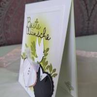 Glückwunschkarte zur Hochzeit, versch. Designs, mit Umschlag Bild 4