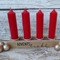 Kerzenständer aus Holz, handgefertigt ~ Kerzenhalter für Stabkerzen ~ Holzständer Adventskerzen Bild 1