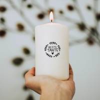 PDF Vorlage "Tante" Kerzentattoo Kerzensticker Kerzen Gestalten Beste Lieblingstante die Beste Herz Blumen Flora Bild 6