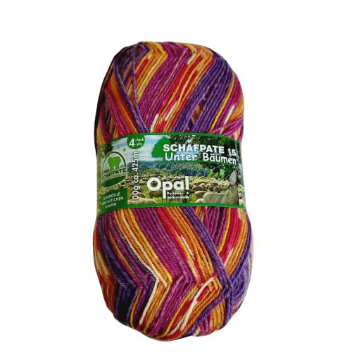 Opal Schafpate 15 "Unter Bäumen", Sockenwolle 4fach, 100 g, Farbe: "Äste knabbern" (11360)