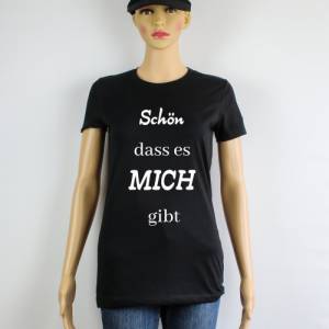 Damen T-Shirt mit Spruch T-Shirt für Frauen in schwarz Bild 2