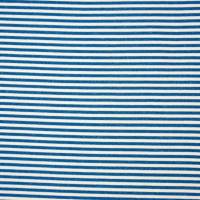 ♕ Jersey mit Ringel Streifen türkis-weiß, jeansblau-weiß, orange 50 x 150 cm  ♕ Bild 5