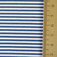 ♕ Jersey mit Ringel Streifen türkis-weiß, jeansblau-weiß, orange 50 x 150 cm  ♕ Bild 6