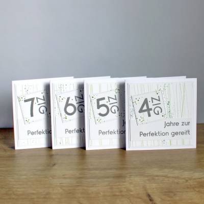 Geburtstagskarte für runde Geburtstage "Zur Perfektion gereift"