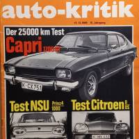 mot  Auto-Kritik  Nr. 25     -      13.12.1969 - Test  Capri 1700 GT - NSU Prinz 4   - Citroen DS Bild 1