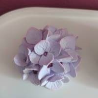 Geschenkset  ** Ovales Tablett mit Häuschen für Räucherstäbchen und Hortensienblüte ** Bild 5