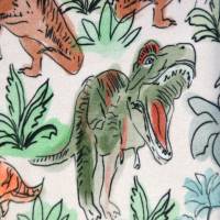 ♕  French Terry ecru mit Dino T-Rex Saurier Dinosaurier 50 cm x 145 cm Nähen  ♕ Bild 4