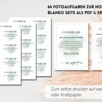 64 Fotoaufgaben zur Hochzeit als PDF Download | Olivenzweig | Spiel für Hochzeitsgäste | Fotobox Aufgaben | Spielidee Bild 5