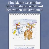 Gedicht-Adventskalender für Kinder von 3 bis 100+ Jahren, Tischkalender A5 hochkant, 24 Seiten, Das Engelchen Orchester Bild 3