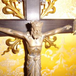 Antikes Wandkreuz Kreuz Kruzifix Christus Jesus Sakral Bild 2