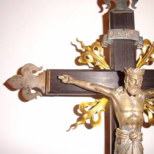 Antikes Wandkreuz Kreuz Kruzifix Christus Jesus Sakral Bild 3