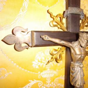 Antikes Wandkreuz Kreuz Kruzifix Christus Jesus Sakral Bild 9