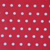 Baumwollstoff beschichtet Wachstuch rot mit Punkten Tupfen 25 cm x 150 cm  ♕ Bild 2