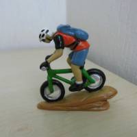 Figur Radfahrer Fahrradfahrer Biker  - Sportler  für die Deko oder Geldgeschenke basteln Bild 1