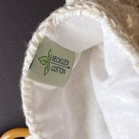 Granny-Square Tasche im Boho-Stil aus recycelter Baumwolle Bild 3