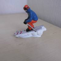 Figur Skifahrer- Sportler  für die Deko oder Geldgeschenke basteln Bild 1