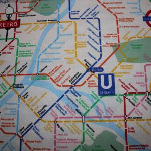 14,60 EUR/m Dekostoff Canvas Metro U-Bahn Underground Subway Metropole Baumwollmix Bild 4