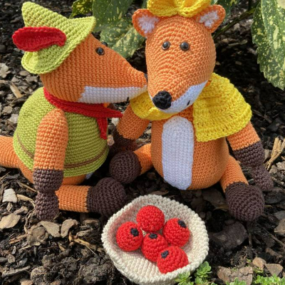 Häkelanleitung - Finn und Finja Fuchs