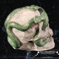 Mini Keramik Totenkopf Schlangen Bild 3