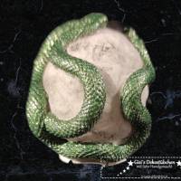 Mini Keramik Totenkopf Schlangen Bild 4