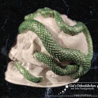 Mini Keramik Totenkopf Schlangen Bild 5