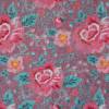 Weicher Nicki-Velour mit romantischen Rosen Blumen rosa grau 50 x 150 cm Nähen  ♕ Bild 2
