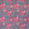 Weicher Nicki-Velour mit romantischen Rosen Blumen rosa grau 50 x 150 cm Nähen  ♕ Bild 4