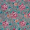 Weicher Nicki-Velour mit romantischen Rosen Blumen rosa grau 50 x 150 cm Nähen  ♕ Bild 7