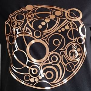 Damen T Shirt  mit einem Kreis Motiv Damen T-Shirt in schwarz Bild 3